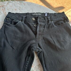 Black button front jeans SZ w30 l 32.
